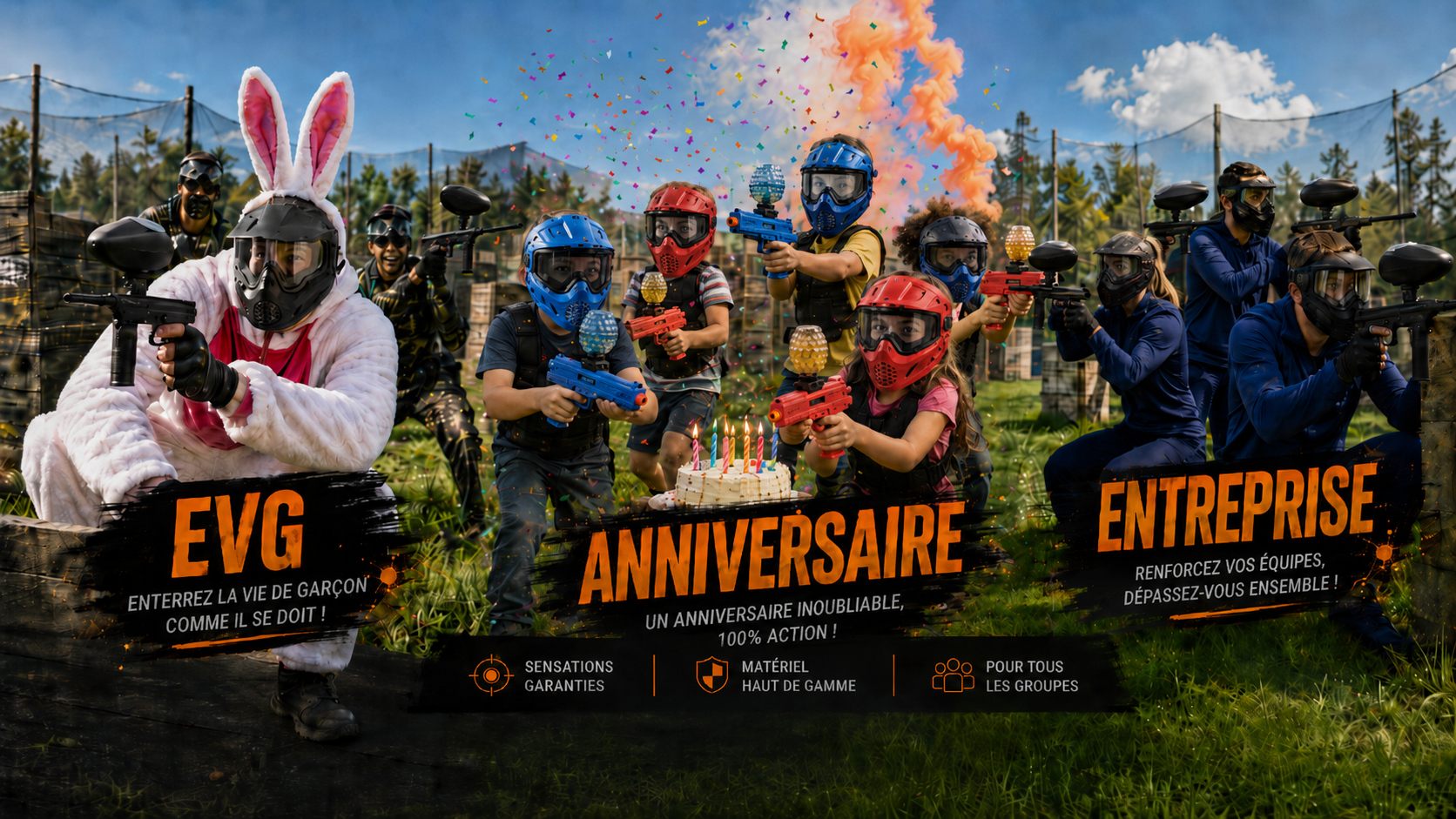 Anniversaire Paintball Cergy